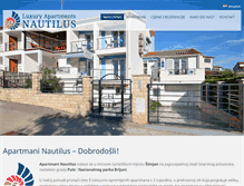 Tablet Screenshot of apartmani-nautilus.com